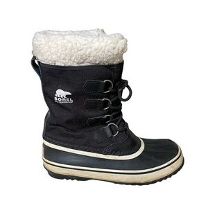 SOREL Women’s Winter Waterproof Carnival Snow Boot Black 7